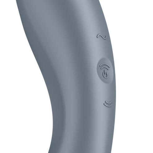 Вакуумный стимулятор с вибрацией Satisfyer Curvy Trinity 1 Bluegrey