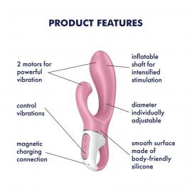 Вибратор-кролик надувной Satisfyer Air Pump Bunny 2 - 3