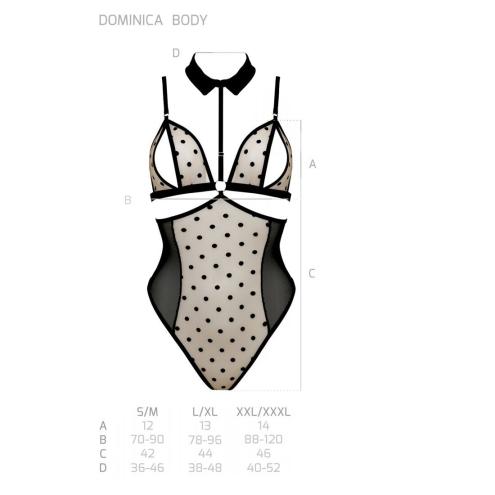 Боди DOMINICA BODY black L/XL - Passion