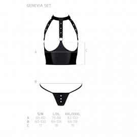 GENEVIA SET WITH OPEN BRA black L/XL - Passion - 5