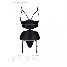 JANNIES CORSET black L/XL - Passion - 5