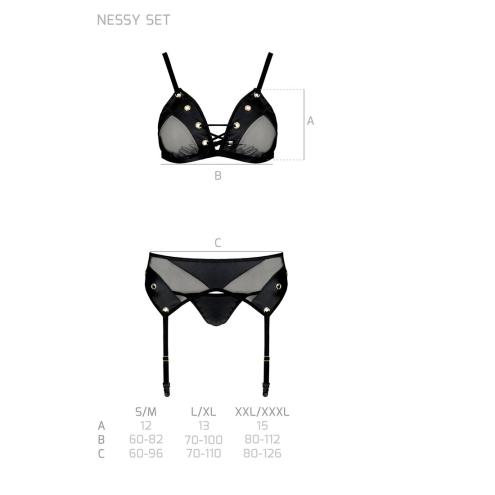 NESSY SET black XXL/XXXL - Passion