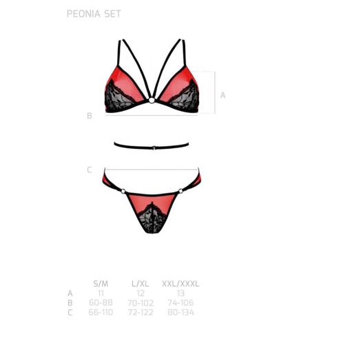 PEONIA SET red L/XL Passion