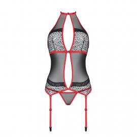 SATARA CORSET red L/XL Passion - 5
