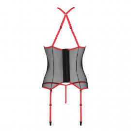 SATARA CORSET red L/XL Passion - 3