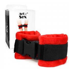 Поножі Art of Sex Ankle Cuffs - Soft Touch Червоні - 2