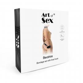 Бондажний набір із металевим анальним гаком №2 Art of Sex Beatrice Bondage set with anal hook №2 - 4