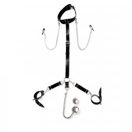 Бондажный набор с металлическим анальным крюком №4 Art of Sex Beatrice Bondage set with anal hook №4 - 1