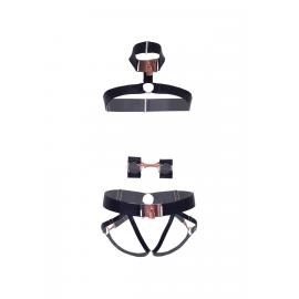 Leg Avenue Satin elastic harness O/S - 3
