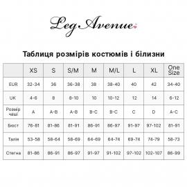 Leg Avenue Bikini top, g-string & shrug Black O/S - 3
