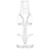 Leg Avenue G-string teddy, veil & garter White O/S