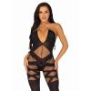 Leg Avenue Illusion halter bodystocking Black O/S