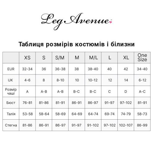 Костюм школярки Leg Avenue Schoolgirl O/S, боді з краваткою