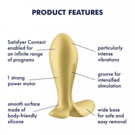 Анальна пробка Satisfyer Intensity Plug Gold - 5