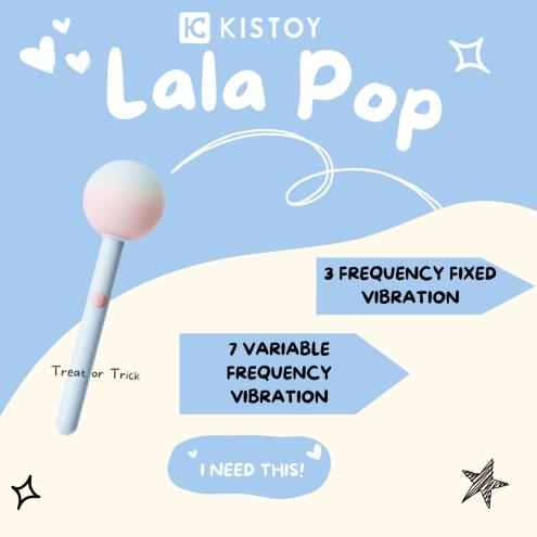 Вибратор-конфетка на палочке KISTOY Lala Pop