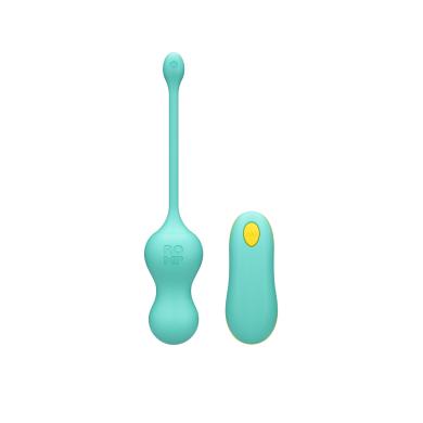 Віброяйце для точки G з пультом керування Romp Cello Light Teal