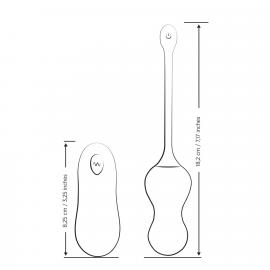 Віброяйце для точки G з пультом керування Romp Cello Light Teal - 5