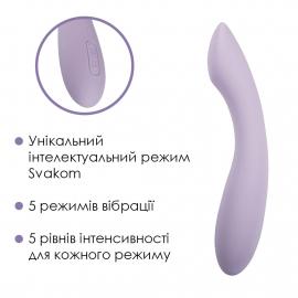 Вібратор для точки G з інтелектуальним режимом Svakom Amy 2 Pastel Lilac - 6