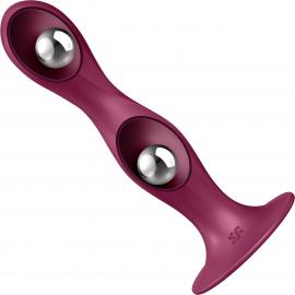 Ділдо Satisfyer Double Ball-R Dark Red - 3