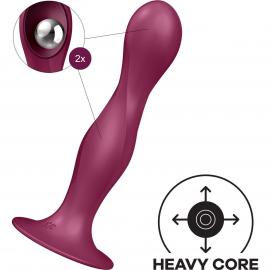 Ділдо Satisfyer Double Ball-R Dark Red - 2