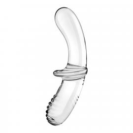 Двосторонній скляний ділдо Satisfyer Double Crystal Transparent - 3