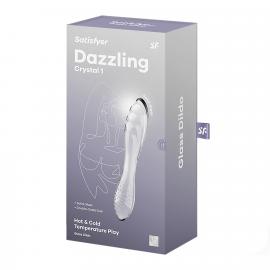 Двосторонній скляний ділдо Satisfyer Dazzling Crystal 1 Transparent - 4