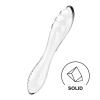 Двосторонній скляний ділдо Satisfyer Dazzling Crystal 1 Transparent