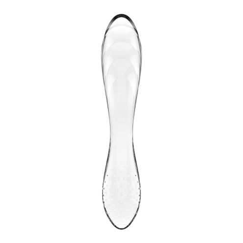 Двосторонній скляний ділдо Satisfyer Dazzling Crystal 1 Transparent