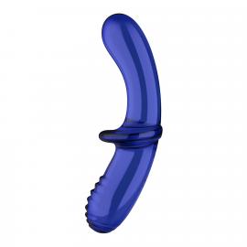 Двосторонній скляний ділдо Satisfyer Double Crystal Light blue - 3