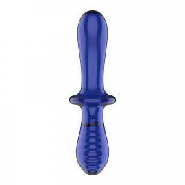 Двосторонній скляний ділдо Satisfyer Double Crystal Light blue - 4