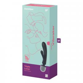 Вібратор-кролик із вібромасажером Satisfyer Triple Lover Grey - 2