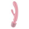 Вибратор-кролик с вибромассажером Satisfyer Triple Lover Pink