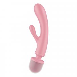 Вібратор-кролик із вібромасажером Satisfyer Triple Lover Pink - 3