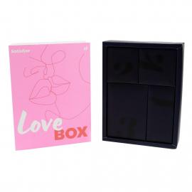 Подарунковий набір Satisfyer Love Box, іграшка для нього та для неї, білизна, мішечок для зберігання - 1