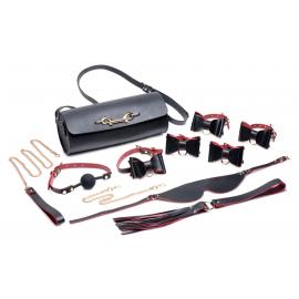 Набор БДСМ с дорожной сумкой Master Series: Bow — Luxury BDSM Set With Travel Bag, 11 предметов - 1