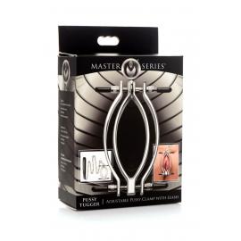 Зажим для половых губ Master Series: Pussy Tugger Adjustable Vagina Clamp with Chain - 2
