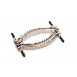 Зажим для половых губ Master Series: Pussy Tugger Adjustable Vagina Clamp with Chain - 5