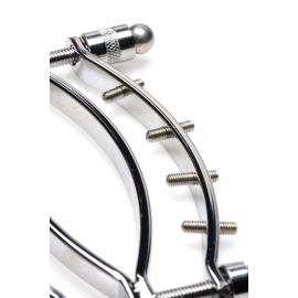 Зажим для вагины Master Series: Spread 'Em Poker Vagina Clamp with Adjustable Pressure Screws, шипы - 3