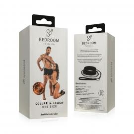 Ошейник с поводком Bedroom Fantasies Collar & Leash - 7