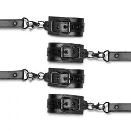 Фиксатор для рук и ног Bedroom Fantasies Hogtie & Cuffs Set 4-Way Restrant Set - 8
