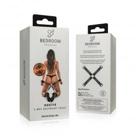 Хрестовина Bedroom Fantasies Hogtie 4 - Way Restraint Cross - Black - 5
