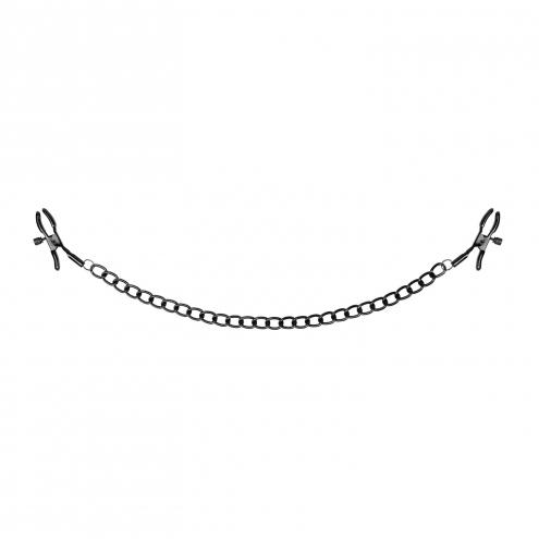 Зажимы для сосков Bedroom Fantasies Nipple Clamps with Chain - Black