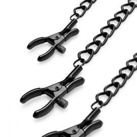 Зажимы для сосков и клитора Bedroom Fantasies Nipple & Clit Clamps - Black - 4