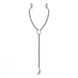 Зажимы для сосков и клитора Bedroom Fantasies Nipple & Clit Clamps - Black - 1