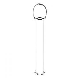 Зажимы для сосков с кляпом Bedroom Fantasies Nipple Clamps & Silicone Gag Ring - 3