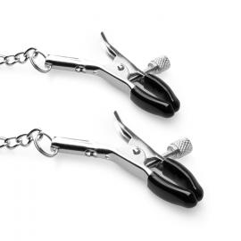 Зажимы для сосков с кляпом Bedroom Fantasies Nipple Clamps & Silicone Gag Ring - 6