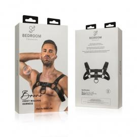 Портупея на плечі Bedroom Fantasies: Bruno Bondage Harness, чорна - 5