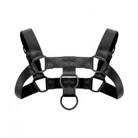 Портупея на плечі Bedroom Fantasies: Bruno Bondage Harness, чорна - 4