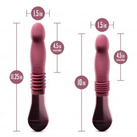 Пульсатор Temptasia by Blush - Trixie Thrusting Dildo - Wine Red - 4