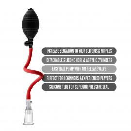 Вакуумна помпа для клітора Temptasia by Blush - Beginner's Clitoral Pumping System - Black - 2